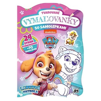 Tvarovaná vymalovanka Labková patrola Skye