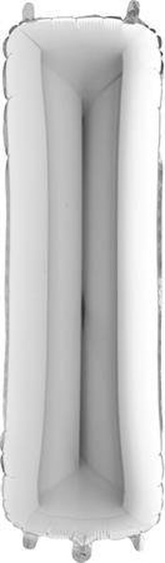 Foliové písmeno I stříbrné 102 cm