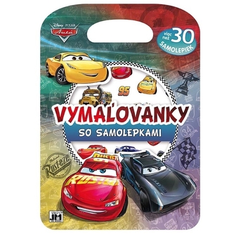 Vymaľovanky so samolepkami Autá