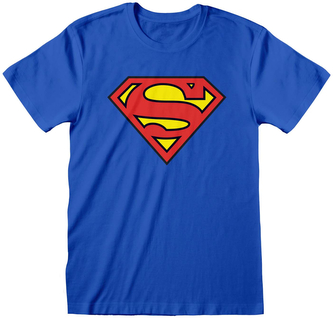 Pánské tričko DC Comics: Superman Shiels (2XL) modré bavlna