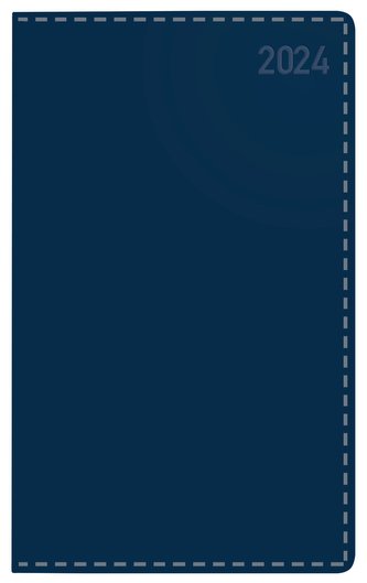 Buchkalender Daily Timer Compact Tizio dunkelblau 2024