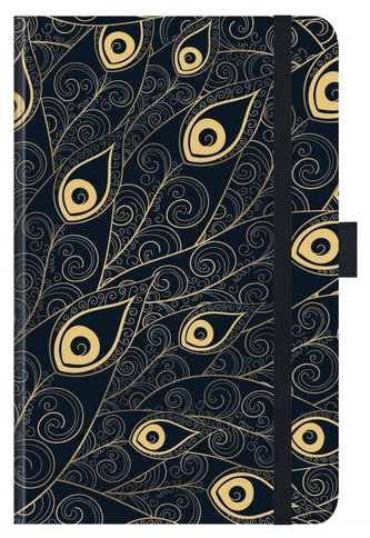 Buchkalender Times Small12 Trend Pfauenaugen 2024