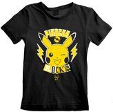 Dětské tričko Pokémon: Pikachu Rocks (5-6 let) černé bavlna