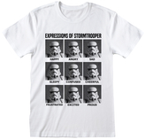 Pánské tričko Star Wars|Hvězdné války: Expressions Of Stormtrooper (S) bílá bavlna