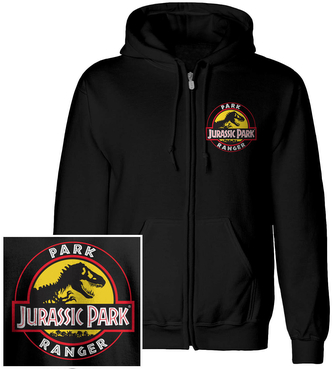 Pánská mikina Jurassic Park|Jurský park: Park Ranger (S) černá bavlna