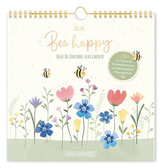 Wandkalender quadratisch 2024 Bee happy