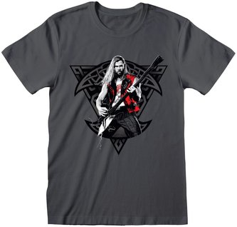 Pánské tričko Marvel|Thor: Love and Thunder - Thor Rock (2XL) šedá bavlna polyester