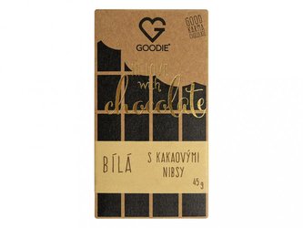 ČOKOLÁDA - Bílá s kakaovými nibsy ČOKOLÁDA - Bílá s kakaovými nibsy