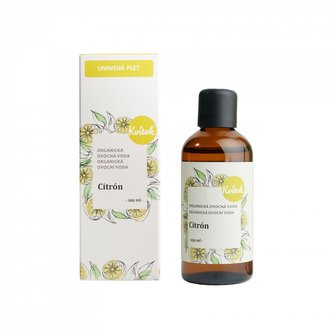 Kvitok Ovocná voda - citron BIO 100 ml