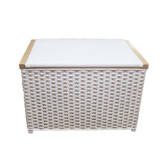 koš na prádlo-lavička bílá 79540/B