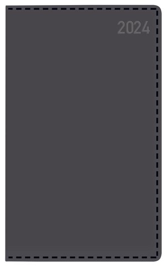 Buchkalender Daily Timer Compact Tizio schwarz 2024