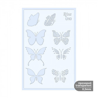 Šablona Rosa 0,5mm 13x20cm – U10