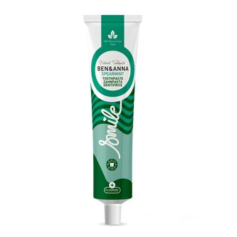 Ben & Anna Zubní pasta s fluorem (75 ml) - Spearmint - se svěží mátou