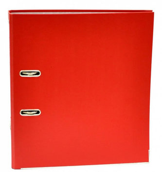 Pákový pořadač "Rainbow", červený, 75 mm, A4, PP/karton, DONAU