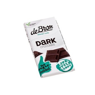 deBron hořká čokoláda slazená stévií váha 85g