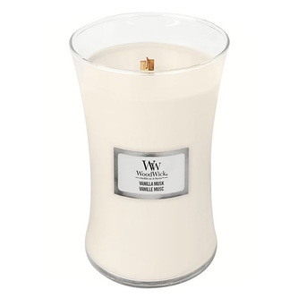 WoodWick Vanilla Musk svíčka 609g