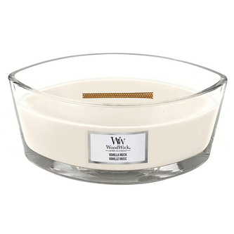 WoodWick Vanilla Musk svíčka 453,6g / loď