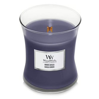 WoodWick Hinoki Dahlia svíčka váza 275g
