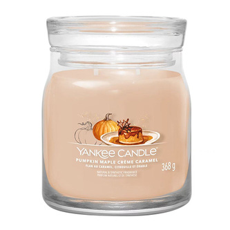 YANKEE CANDLE Pumpkin Maple Creme Caramel svíčka 368g /2 knoty (Signature střední)