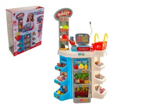 Obchod s doplňky 24ks plast v krabici 49x61x18cm