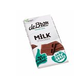 deBron mléčná čokoláda slazená stévií váha 85g