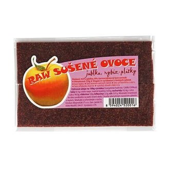 RAW ovocné plátky jablko a rybíz kusy 1 ks