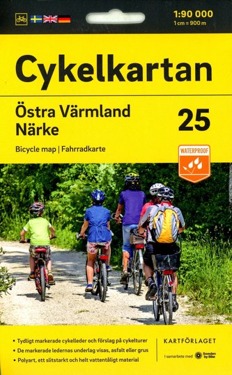 Cykelkartan Blad 25 Östra Värmland/Närke 1:90000