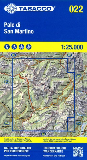 Pale di San Martino 1:25 000