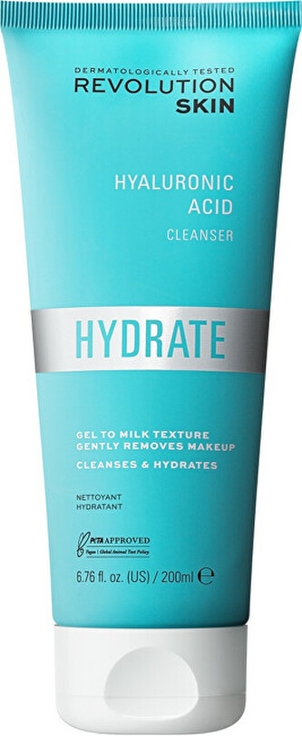 Revolution Skincare Hydratační čisticí krém Hydrate (Hyaluronic Acid Cleanser) 200 ml woman