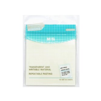 Karteczki samoprzylepne transparent 50K 76x76 M&G;