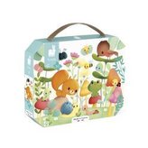 Janod Puzzle v kufříku Zahradní zvířátka 20 ks