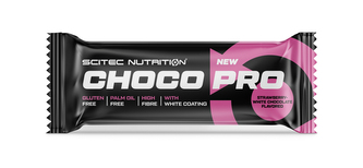 Scitec Nutrition Choco Pro 50 g strawberry white chocolate (jahoda-bílá čokoláda)
