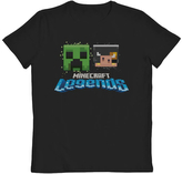 Dětské tričko Minecraft: Legends Creeper Vs Piglin (10-11 let) černá bavlna