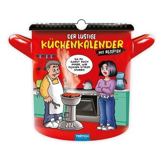 Trötsch Formkalender Der lustige Küchenkalender 2024 - mit Rezepten