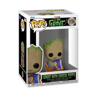 Funko POP Marvel: I Am Groot - Groot w/Cheese Puffs