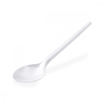 Lžíce bílá vícerázová 17 cm, 100 ks