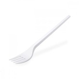 Vidlička bílá vícerázová 17 cm, 100 ks