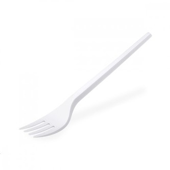 Vidlička bílá vícerázová 17 cm, 100 ks