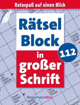 Rätselblock in großer Schrift 112 (5 Exemplare à 2,99 EUR)
