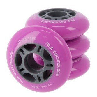 KOLEČKA NILS EXTREME PU 72x24 RŮŽOVÉ (4KS)