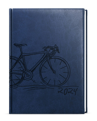 Denní diář 2024 Adam Vivella s ražbou B6 modrá Kolo