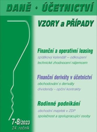 DÚVaP 7-8/2023 Rodinné podnikání, Leasing, Deriváty