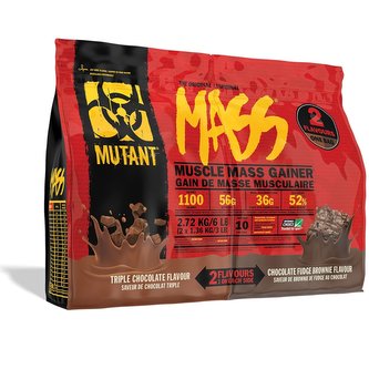 Mutant® Mass Gainer Dual 2720 g triple chocolate / chocolate fudge brownie (trojitá čoko/čoko-brownie)
