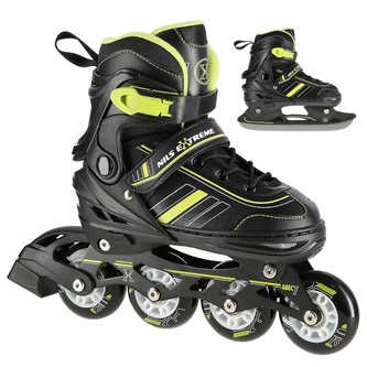 NH18191 ČERNO-ŽLUTÉ VEL.M(34-38) BRUSLE 2V1 NILS EXTREME