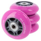 PU 72x24 + ABEC 7 RŮŽOVÁ SESTAVA KOLEČEK S LOŽISKY NILS EXTREME
