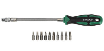 šroubovák flexibilní sada 12díl. STALCO