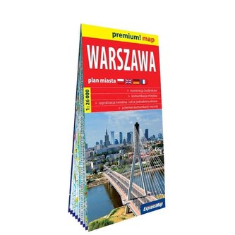 Premium!map Warszawa 1:26 000 plan miasta w.2023 Premium!map Warszawa 1:26 000 plan miasta w.2023