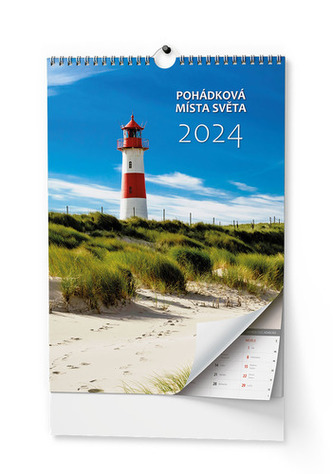 Pohádková místa světa 2024 - nástěnný kalendář