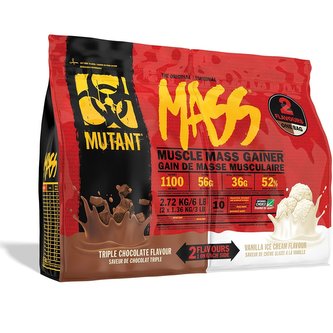 Mutant® Mass Gainer Dual 2720 g triple chocolate / vanilla ice cream (trojitá čoko-vanilková zmrzlina)