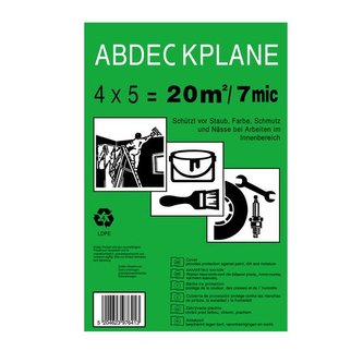FÓLIE 3KS PRO OCHRANU PROTI PRACHU HDPE 5MY 4X5M